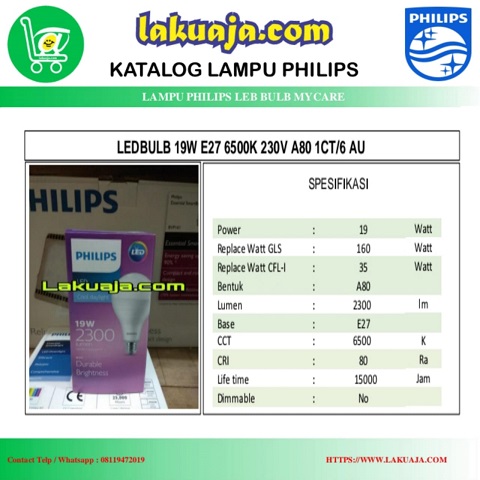 Katalog-lampu-philips-ledbulb-19watt-A80