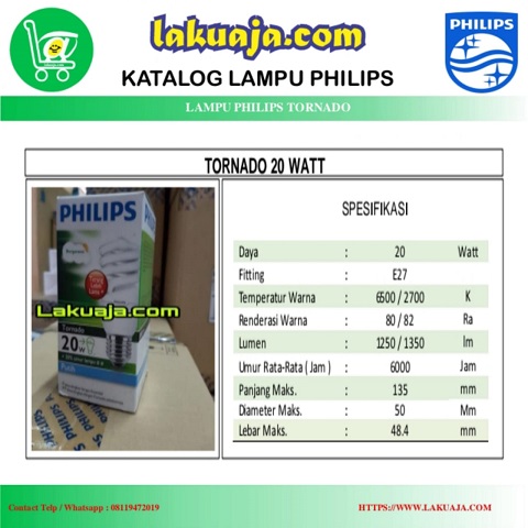 katalog-lampu-philips-tornado-20watt