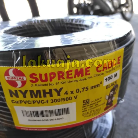 kabel nymhy 4x0.75mm black supreme