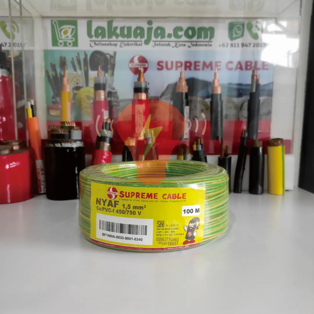 kabel-nyaf-1.5mm-kh kabel nyaf 1.5mm kuning strip hijau supreme