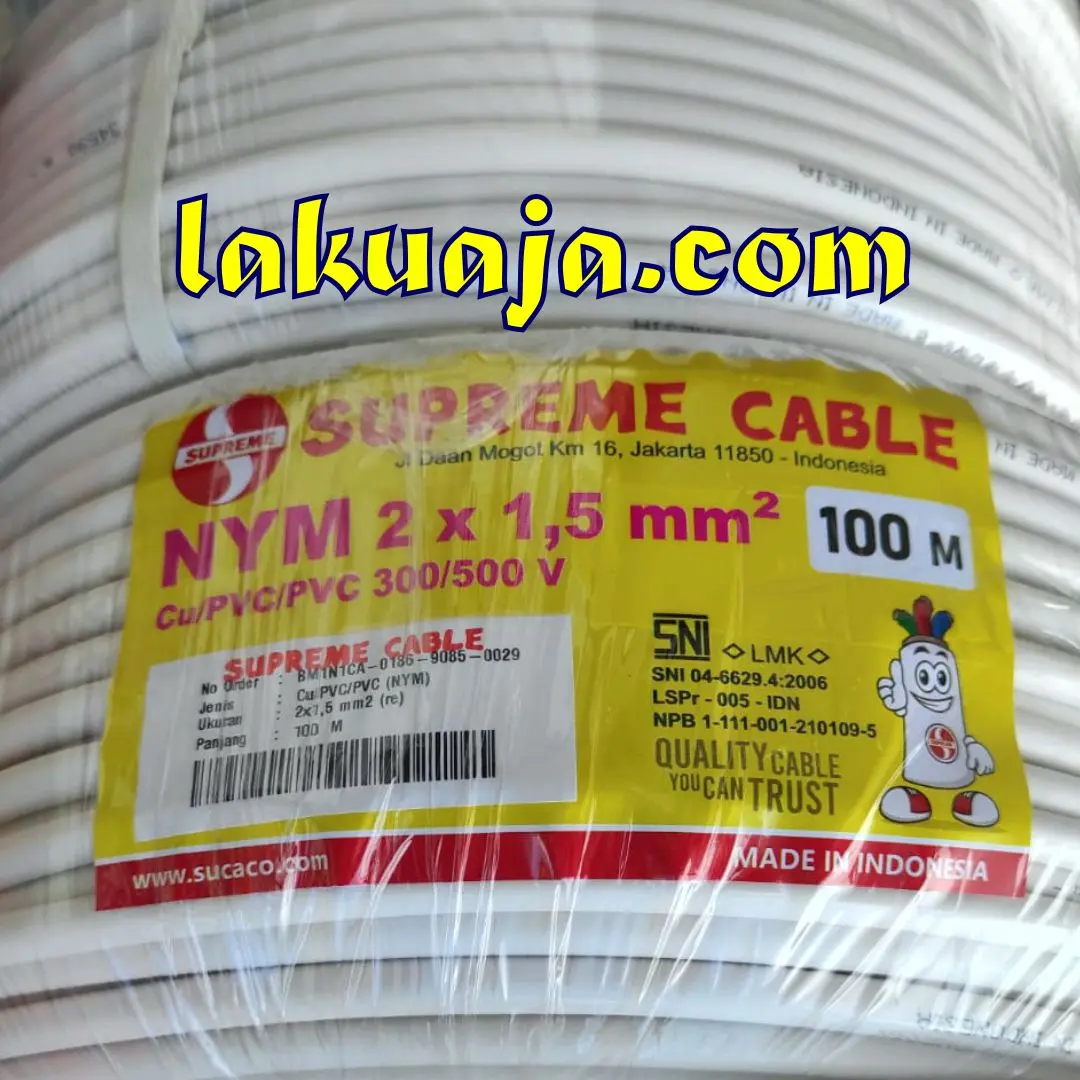 kabel-supreme-nym-2x1.5mm-roll-100-mtr-new