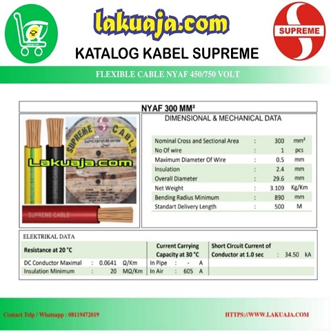 Katalog Kabel Supreme NYAF 1x300mm katalog-kabel-supreme-nyaf-1x300mm