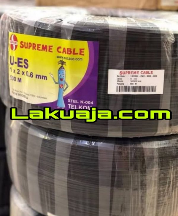 kabel-telepon-supreme-drop-wire-1-pair-x-2-x-0.6mm-stel-k-004-u-es