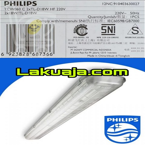 kap-philips-tcw060-c-2xtld-18watt-hf-220v