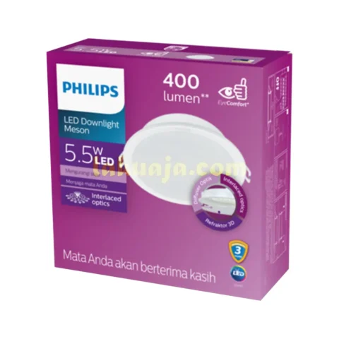 lampu downlight philips meson 5.5w inbow