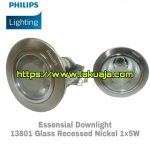 lampu-philips-downlight-13801-glass-recessed-nickel-1x5w