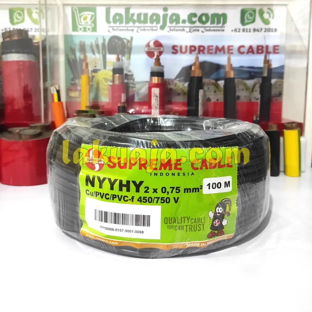 kabel nyyhy 2x0.75mm supreme roll @100 meter